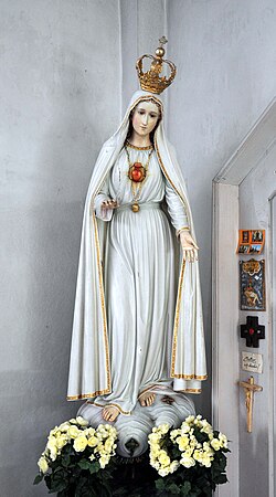 Pfärrich Pfarrkirche Marienstatue aus Fatima